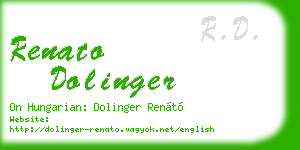 renato dolinger business card